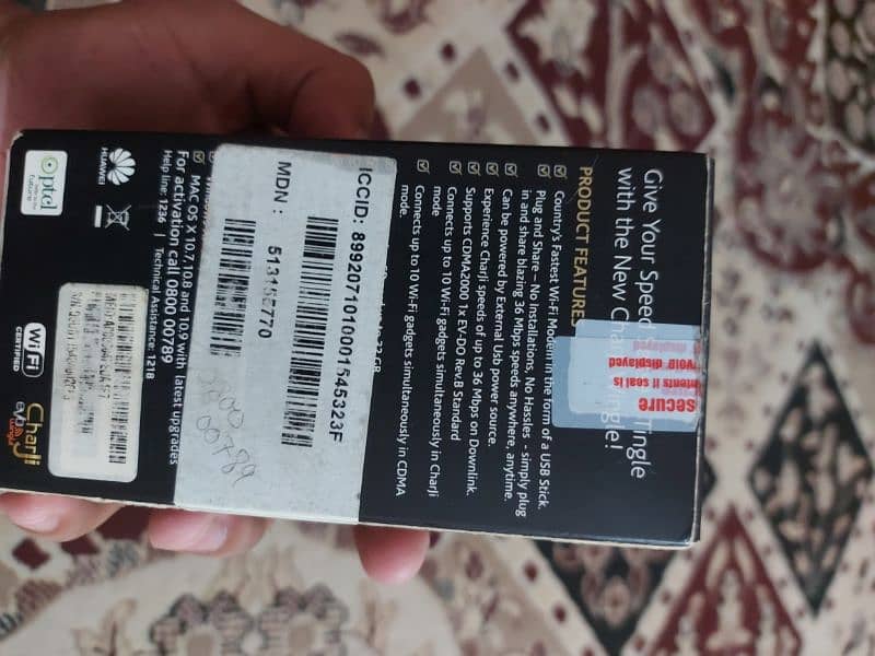 PTCL CHARJI EVO WINGLE 4G ARE FOR SALE IN GOOD CONDITION 1