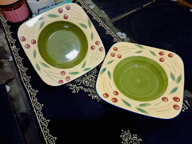 "Crockery on sale"

All crockery is hardly and gently used. 4