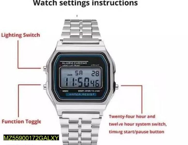 Men digital display wrist watch 1