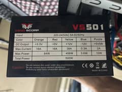 500 watt power supply for gaming pc with 8 pin 6 pin