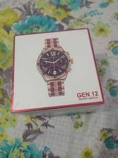 Gen 12 smart watch with box and charger 0