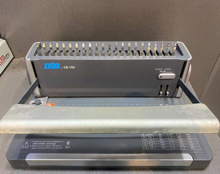 DSB CB-180 Comb Spiral Binding Machine 6