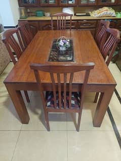 6 chairs with dinning table