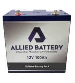 lithium battery 12v-100Ah   "ALLIED"