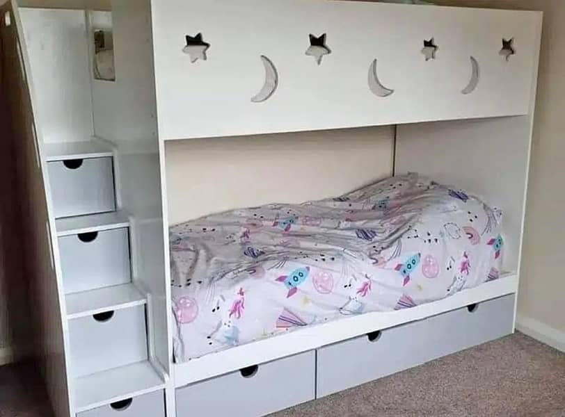 Bunk bed | Kid wooden bunker bed | Baby bed | Double bed | Triple bed 3