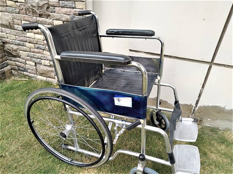 Wheel Chair Folding in cheap price , 03022669119 Fix price wheelchair 1