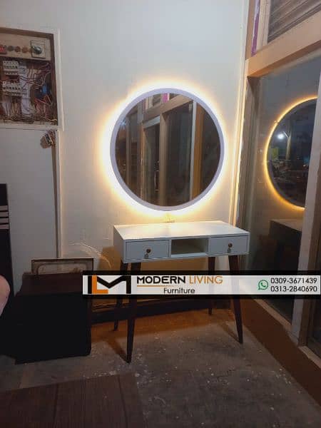 Stylish Console table round mirror best quality 7