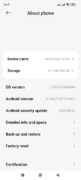 Redmi Note 12 Pro (Like New Mobile) 6 Month warranty Left 7