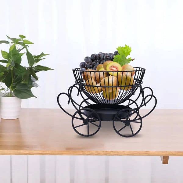 2 tier Decorative Fruit Basket 2