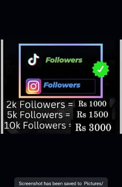 TikTok followers available price discount ho gy ji