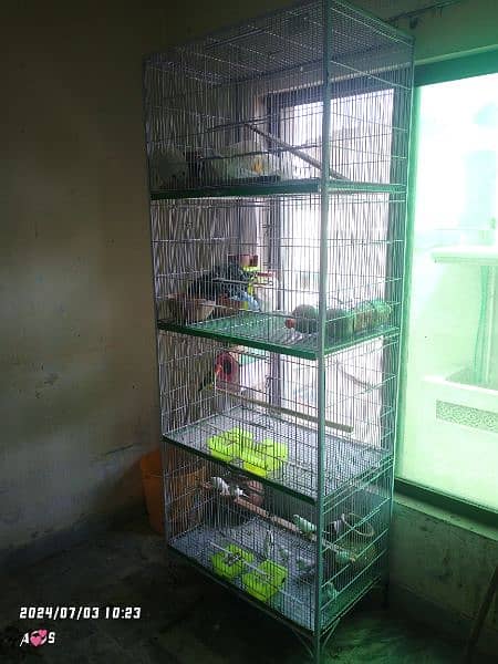 birds cage 4 racks. 1