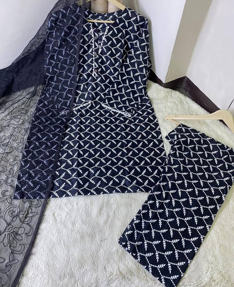New lawn suit for ladies /stitch collection for ladies/2pc suit 7