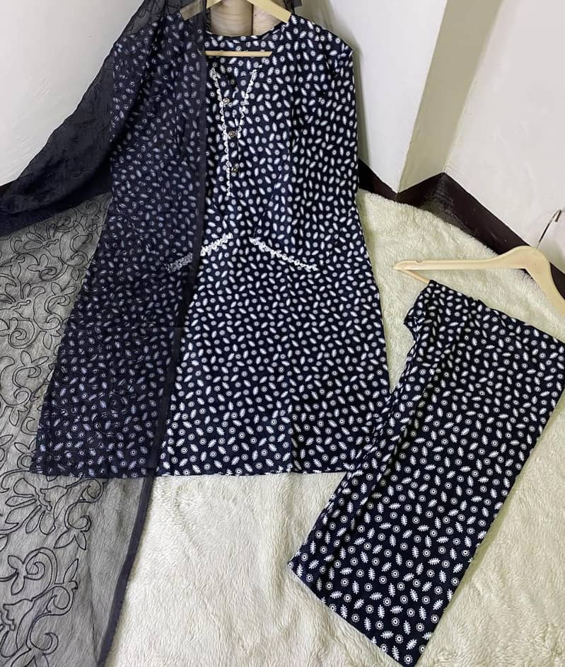 New lawn suit for ladies /stitch collection for ladies/2pc suit 8