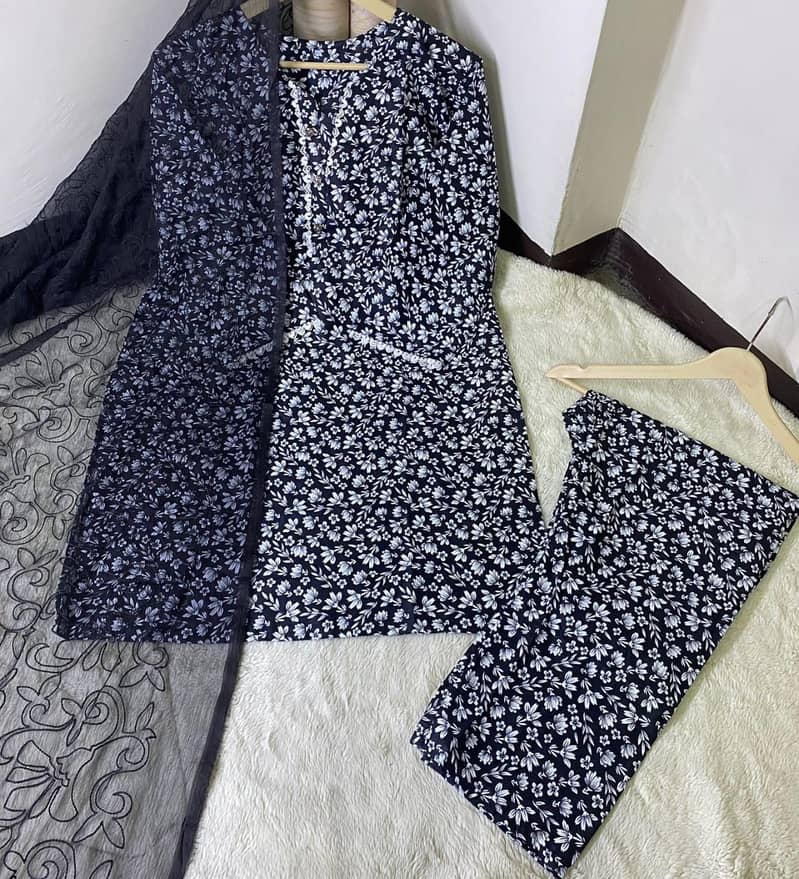 New lawn suit for ladies /stitch collection for ladies/2pc suit 9