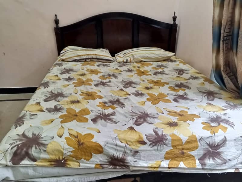 Bed set /Spring Mattres/Two Side Table/cupboard /double bed /Furniture 1