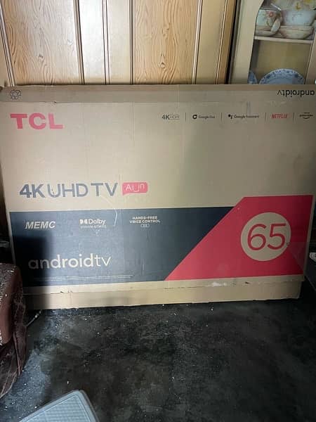 TCL led 4K Ultra Hd for sale conditions 10 by 10 8