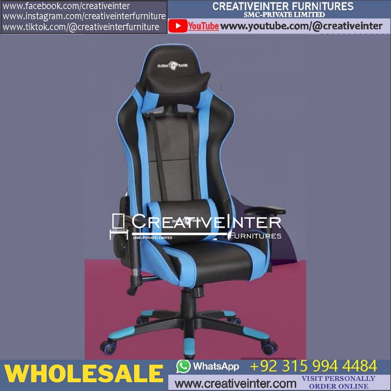 Office Chair Gaming Study Computer Ergonomic Table L Shape Desk 6