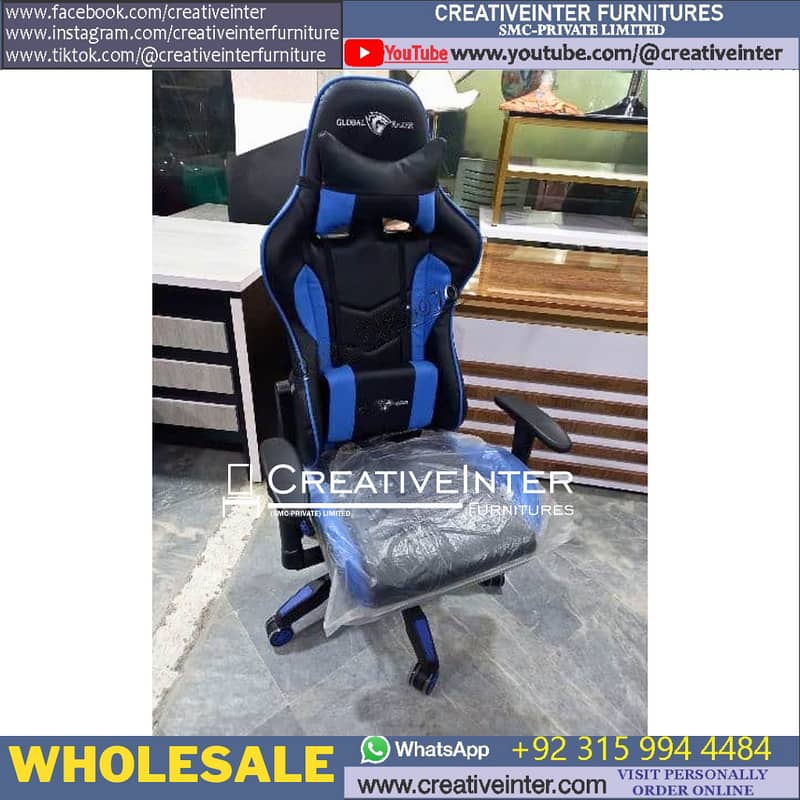 Office Chair Gaming Study Computer Ergonomic Table L Shape Desk 7