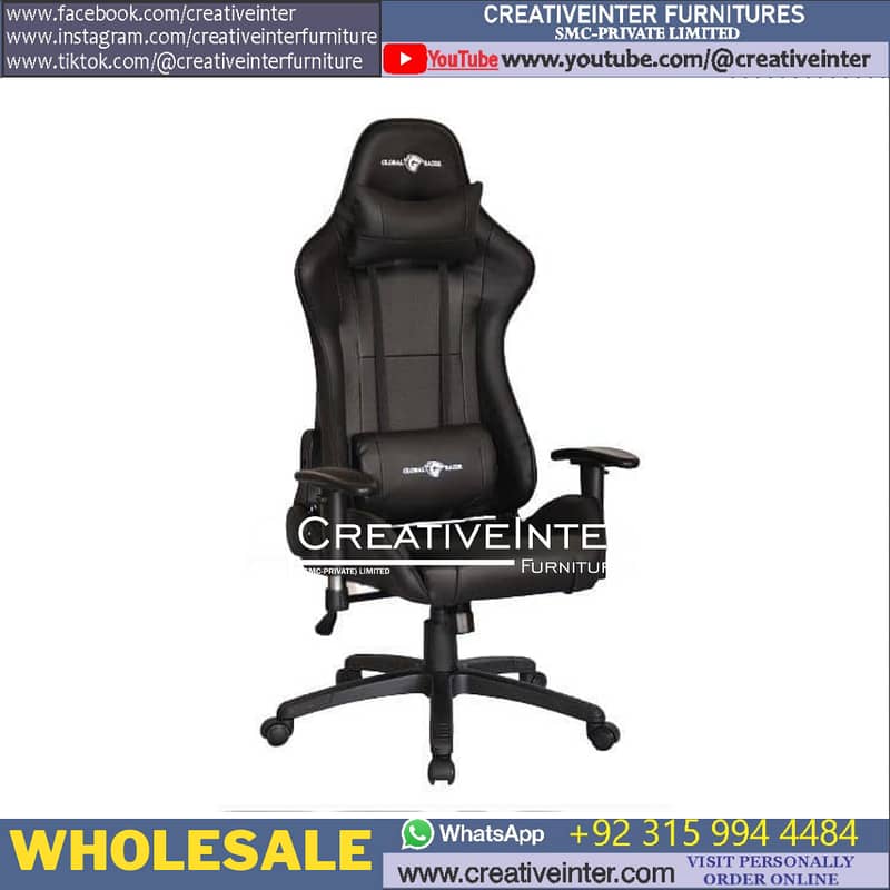 Office Chair Gaming Study Computer Ergonomic Table L Shape Desk 16