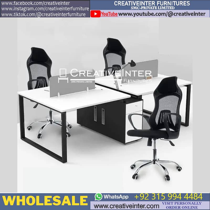 Office Chair Gaming Study Computer Ergonomic Table L Shape Desk 2