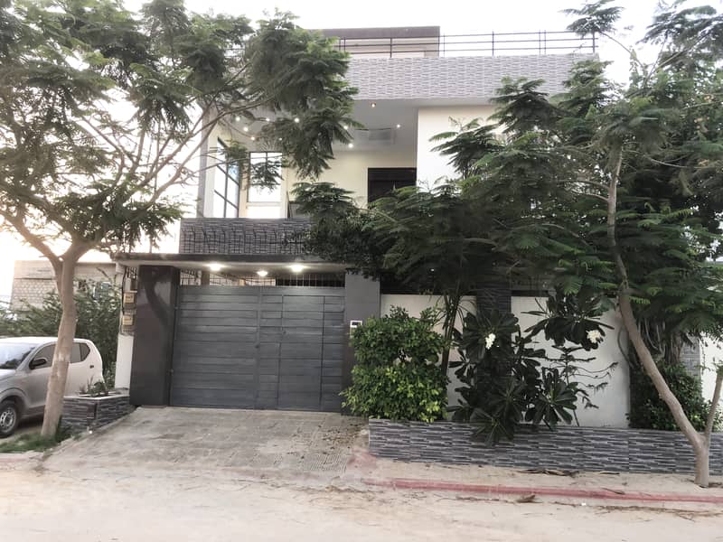300 Yards House on VIP Jauhar Block Main University Road 9