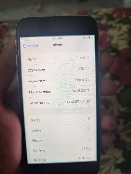 Iphone SE 2020 64GB PTA Approved 6