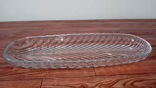 Sachi Sogi Glass Platter 1 Pc