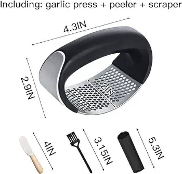 garlic press chopper and crusher 1