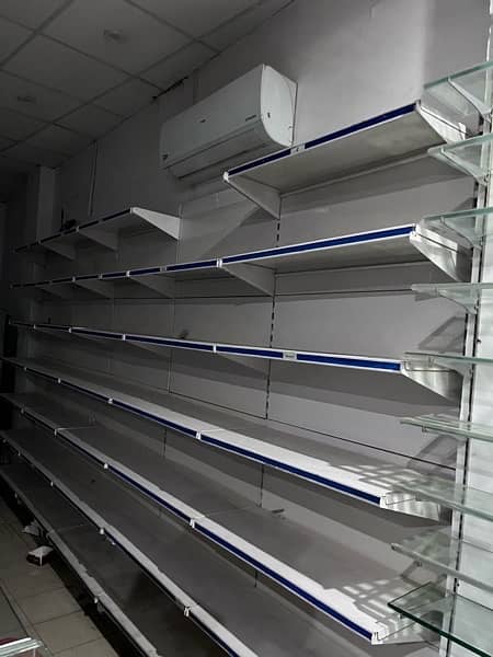 pharmacy racks counter all setup for sale 1