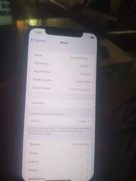 iphone x 64gb factory unlock face id issue Non Pta 8