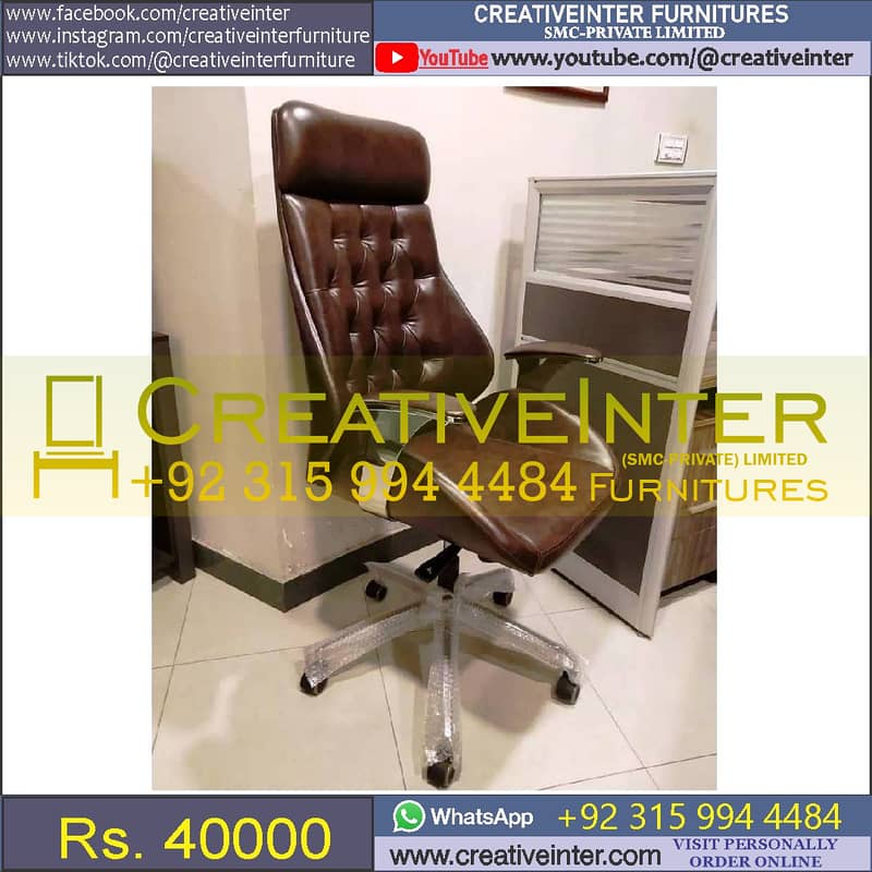 Office Chair Executive Manager Desk Study Table Workstation Meeting 2