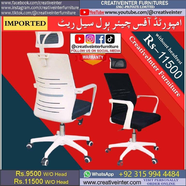 Office Chair Executive Manager Desk Study Table Workstation Meeting 19