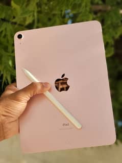 iPad Air 4 256 GB Pink Colour with Chinese Pencils Free and Back Cover