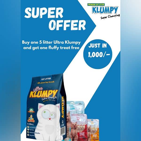 Ultra klumpy 10L with fluffy treat Cat Litter,Cat accessories,Cat food 0