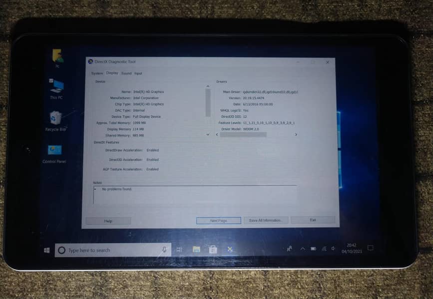 Windows 10 Tablet 2GB Ram 32GB Rom (( Chash On delivery Avilable)) 12