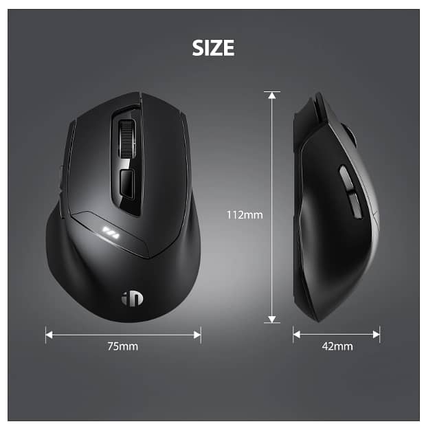 INPHIC DR01 Bluetooth Mouse Rechargeable, 2.4G Wireless Mouse. 3