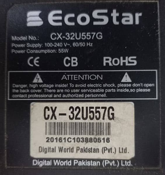 original Ecostar 32" golden color LED 1