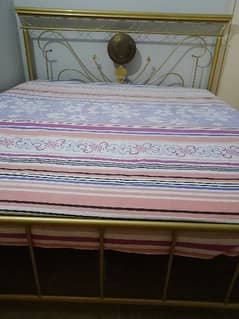 iron rod bed with mattress