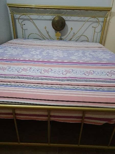 iron rod bed with mattress 0