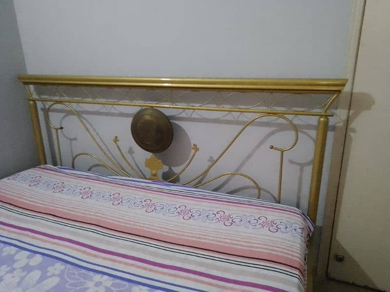 iron rod bed with mattress 1