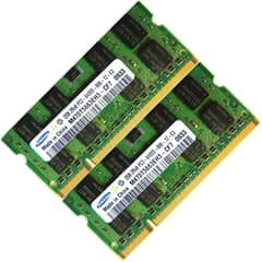 2×2 GB DDR2 ram for all laptops(0325-8653391) 0