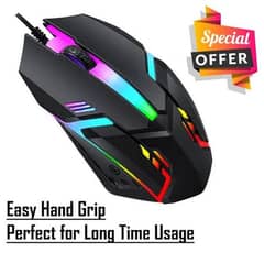 RGB Gamming Mouse /7 Light High Colour -With 7 Led Light (Wired Mouse)