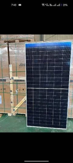 Jinko 585 watts bifaceil  solar panel with documents