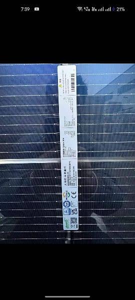 Jinko 585 watts bifaceil  solar panel with documents 1