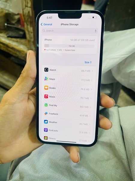 Iphone 13promax pta approved 128gb with box 1