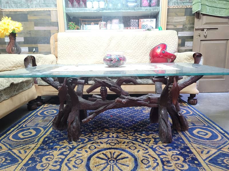 Origional Talli Sheesham Solid Wood 3 Piece Table Sets 1 + 1 + 3 0