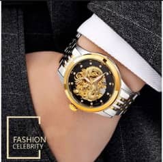 Luxury Fashion Automatic Watches Golden