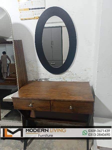 Stylish Console table iron legs with mirror 2