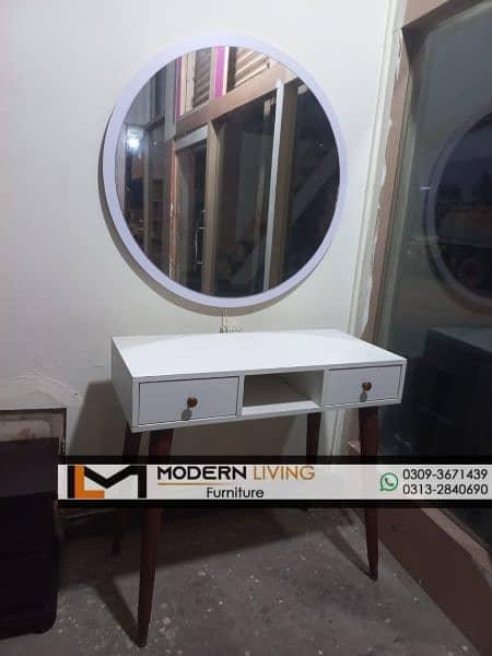 Stylish Console table iron legs with mirror 8