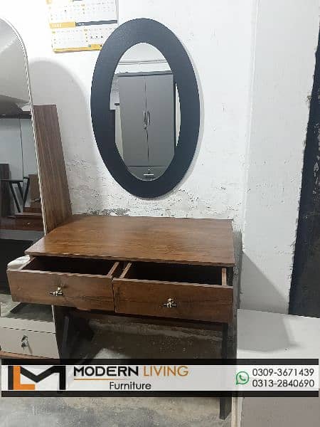 Stylish Console table iron legs with mirror 11